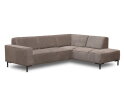 Hoekbank Riva Taupe - Glow 6 &ndash; Ottomane Rechts &ndash; 262x195 cm