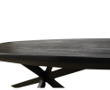 Eettafel Colorado ovaal mangohout 180x100 cm - Zwart