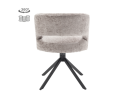 Tower Living Eetkamerstoel Mura draaibaar Chenille - Silver