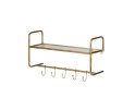 Hatstand Hangende Kapstok Antique Brass - BePureHome