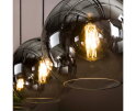Hanglamp 3L bubble shaded - Oud zilver