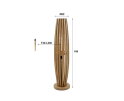 Vloerlamp 2L orbit - Massief mango naturel