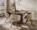 Eettafel Central rond &Oslash;130 - Massief acacia bruin