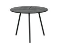 Rodi Bijzettafel M Hout/metaal Zwart 38xØ48 - WOOOD