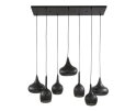 Hanglamp 4+3 zip - Artic zwart