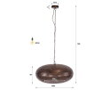 Hanglamp Cielo 1L &Oslash;68 - Antiek koper