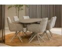 Eetkamerstoel Monaco draaibaar Venus beige - Be fine light grey 120
