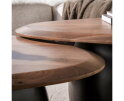 Salontafel Melta set/2 - Massief acacia bruin