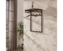 Kapstok Custom hoog 2x4H - Massief acacia bruin