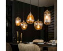 Hanglamp 5L diamond grain mix - Diamond glass