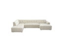 MySofa Ruby U-bank Beige Ottomane L + 2,5 + Lounge R
