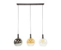 Hanglamp 3L tricolore Sfera - Artic zwart