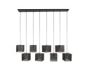 Hanglamp 8L block mesh - Artic zwart