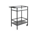 Trolley Bronco metaal & glas - zwart