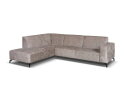 Hoekbank Milena Taupe - Astra 5 &ndash; Ottomane links &ndash; 274x210 cm