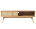 Tv-meubel Barrali - eikenfineer naturel - 150x45x50 cm - 1 deur