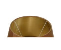 Ronde conische lampenkap - ø35-ø52x32 - Beige/goud - Velours