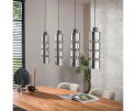 Hanglamp 4L cylinder glas - Artic zwart