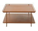 Salontafel Yuba vierkant metaal 75x75 cm - Terracotta