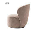 Belvi Fauteuil - fabric AJ3019-13 Old pink (draaibaar)