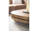 Salontafel Arcus walnootfineer 122x122cm - bruin | Eleonora