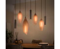 Hanglamp Cocoon Pendel 4+3L - Sienna bruin-frosted