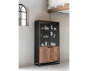 DTP home vitrinekast Cosmo no.2 teakhout small 120x45x215 cm
