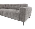 Hoekbank Viano Links stof Bella 15 Donkergrijs gem&ecirc;leerd - 255x200x84 cm - modern