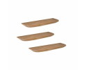Wandplank Gusta Licht mango | 60 cm | Set van 3