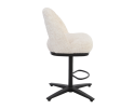 Caldes Barstoel - fabric Ted 24 off-white (draaibaar)