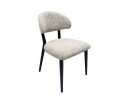 Eetkamerstoel Malmo houten onderstel zwart - Be fine light grey 120