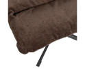YARO DRAAIBARE FAUTEUIL MET HOCKER ESPRESSO - WOOOD
