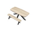 Bradford HPL table 220cm wood