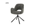 Isola Armstoel - fabric Haga 16 charcoal (draaibaar)