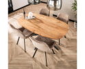 Eettafel Kopenhagen Deens ovaal Acacia 150x90 cm - Naturel
