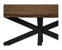 Rechthoekige tafel tuin - 180x90x76 - Naturel/zwart - Teak/metaal