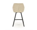 Barstool Bliss with armrest - taupe | BY-BOO