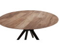 Eettafel Metropole rond teakhout &Oslash;130 cm