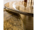 Salontafel Eclips set van 2 Glas - Goud antiek finish