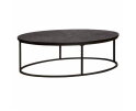 Salontafel Viola ovaal 135 cm - zwart | Tower Living