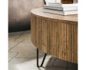 Salontafel Wave rond mangohout Ø120 cm - zandkleur