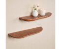 Wandplank Live edge |  60 cm | Set van 2