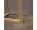 Onderstel Cleo eikenhout - 70x70x72 cm - Naturel