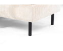 3 seater corner right, fabric Lincoln 03, RIB460 beige