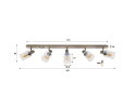 Plafondlamp Sepiora 5L - Beige
