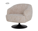 Barga Fauteuil - fabric TED 24 off white (draaibaar)