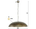 Hanglamp Ø90 - Brons antiek
