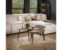 Salontafel Trinity set van 3 driehoekig metallic - Brons antiek