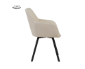 Tower Living eetkamerstoel Borgo met armleuning draaibaar - Bjorn 24 Beige