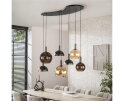 Hanglamp 4+3L Cluster - Sienna brown